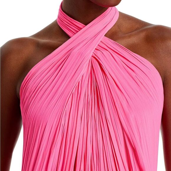 A.L.C. Vibrant Pink Halter Dress - Picture 2 of 16